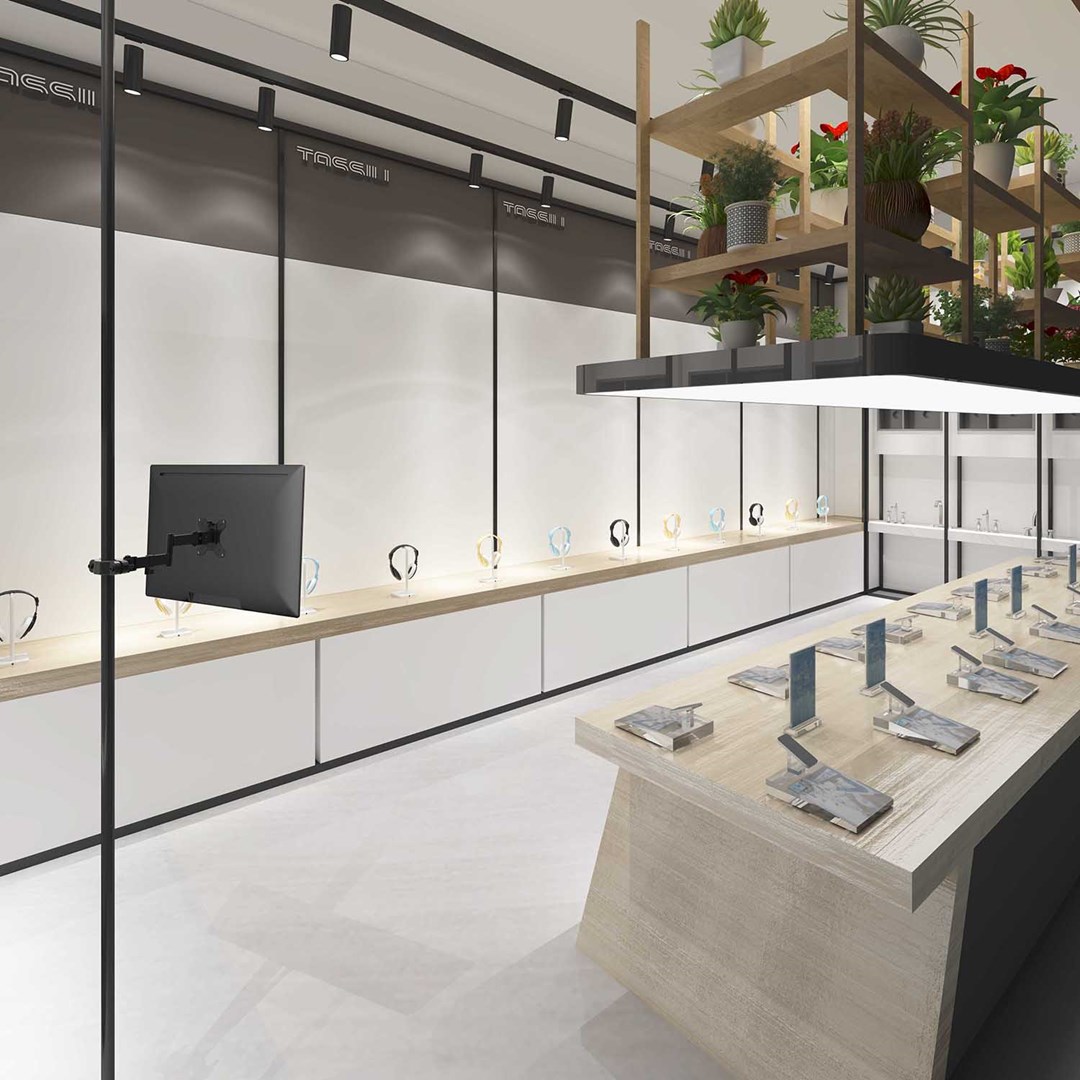 Mbajtëse monitori Maclean MC-984, 17-32", 8 kg, e zezë