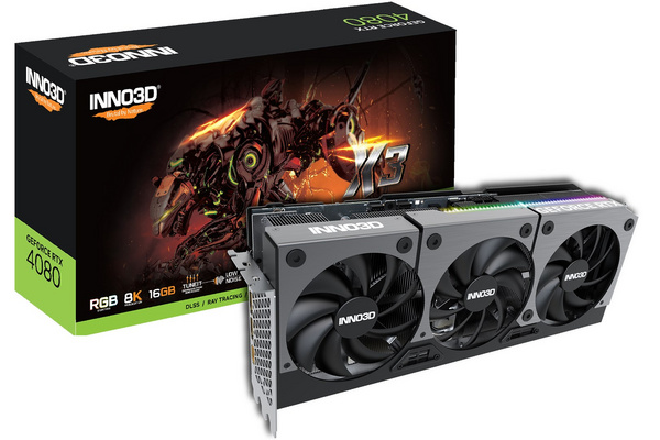 Kartë grafike Inno3D NVIDIA GeForce RTX 4080, 16 GB GDDR6X