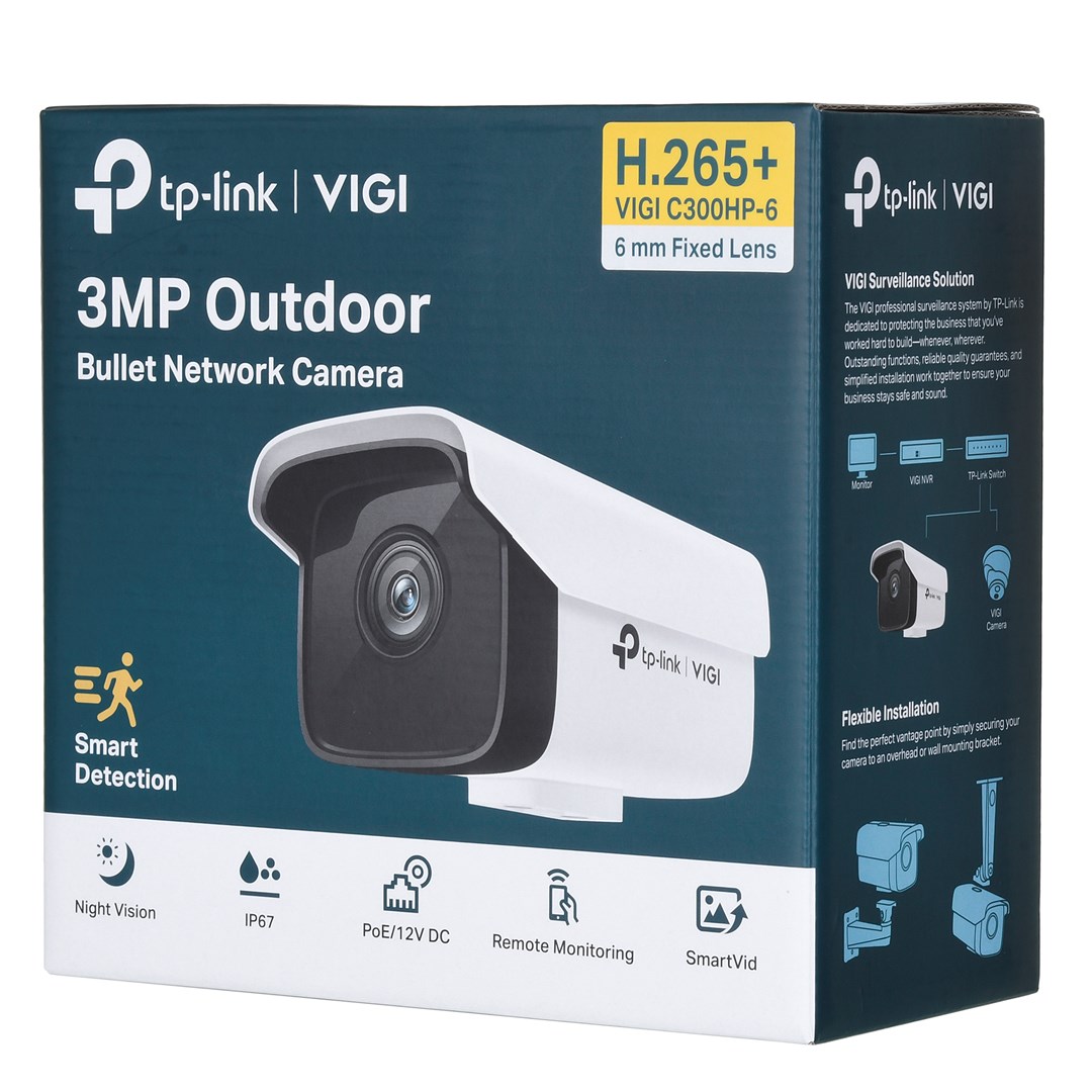 Kamera IP TP-Link VIGI C300HP-6, 3MP, e bardhë