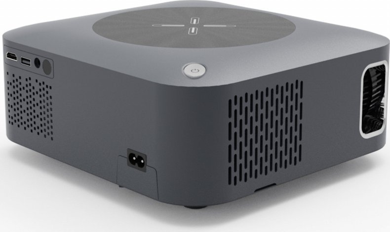 Projektor multimedia Art X6pro, LED Full HD, Android TV, Wi-Fi Bluetooth, i bardhë