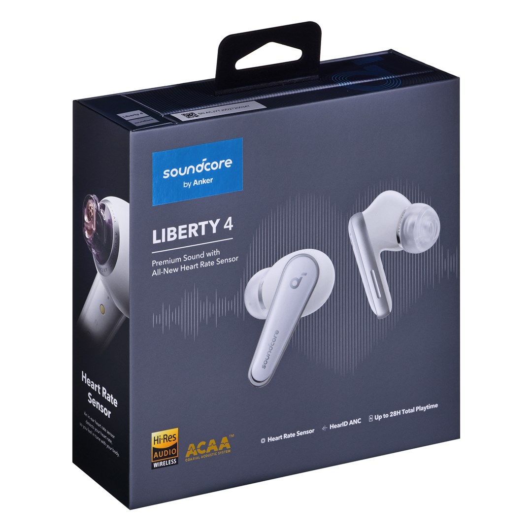 Kufje Soundcore Liberty 4, të bardha