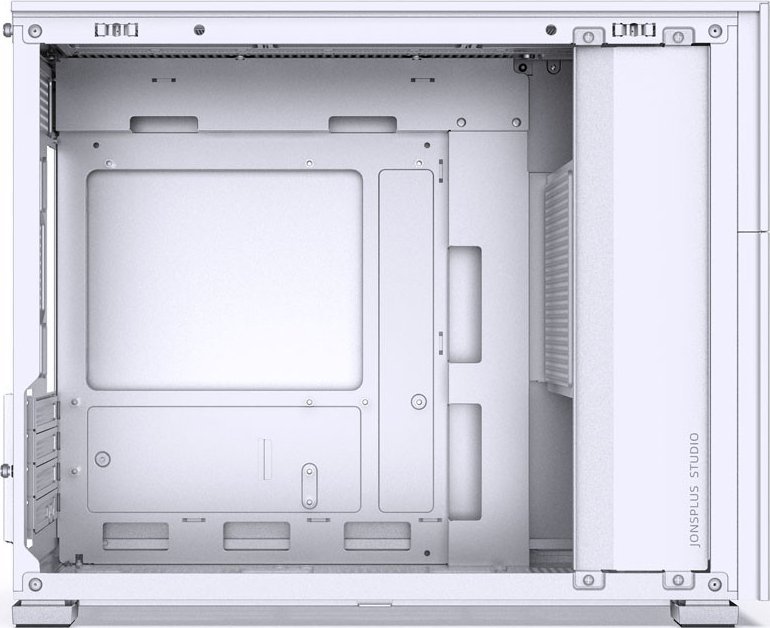 Куќиште за компјутер Jonsbo D31 Mesh, Micro ATX, стаклен панел, бела