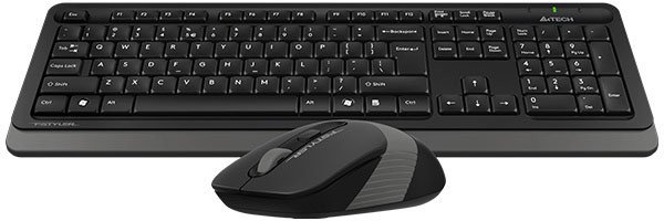 Set tastierë dhe maus A4tech FG1010 Fstyler, wireless, DPI 2000, gri