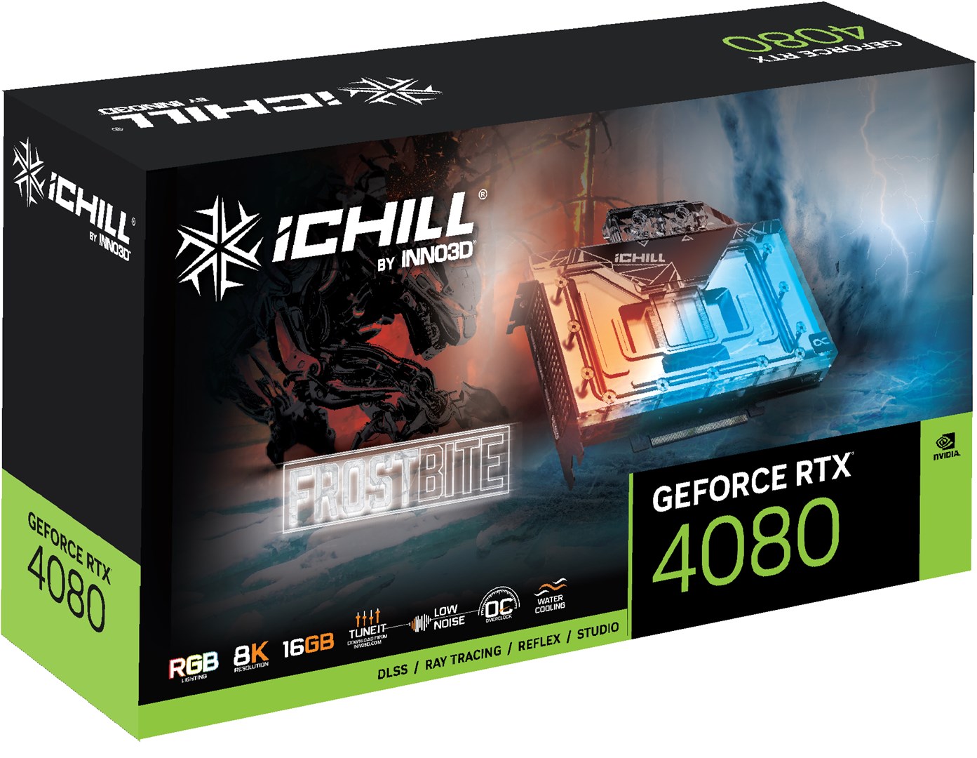 Kartë grafike Inno3D iChill NVIDIA GeForce RTX 4080, 16 GB GDDR6X