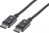 Kabllo Manhattan DisplayPort - DisplayPort, 3m, e zezë