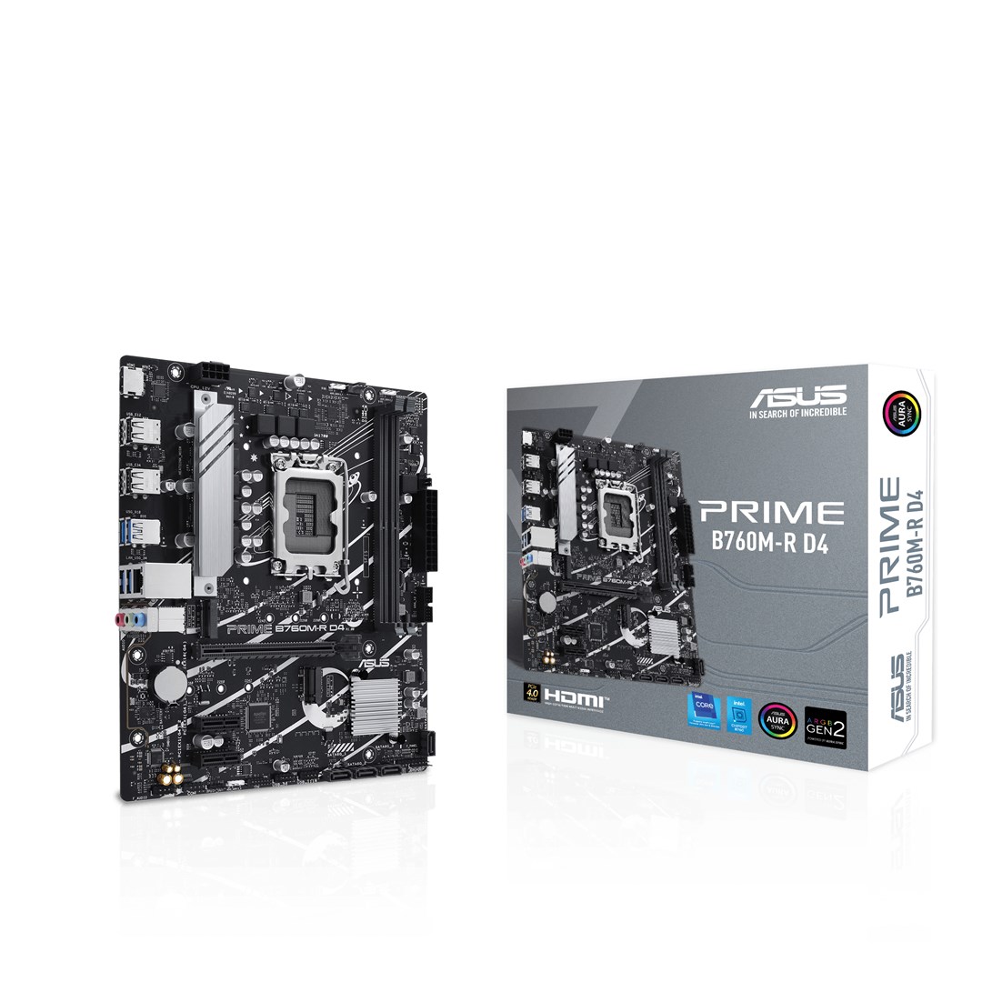 Pllakë amë ASUS PRIME B760M-R D4 Intel B760 LGA 1700 micro ATX