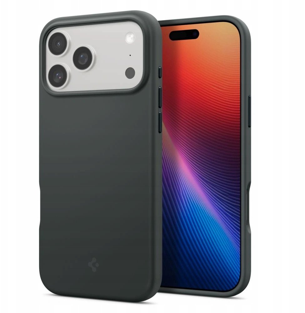 Футрола за телефон Spigen Silicone Fit MagSafe, за iPhone 17 Pro Max, силикон, зелена Abyss