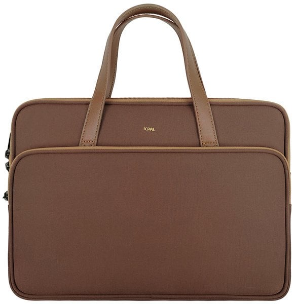 Çantë laptopi JCPal Milan Briefcase Sleeve, 13-14", rezistente ndaj ujit, ngjyrë kafe