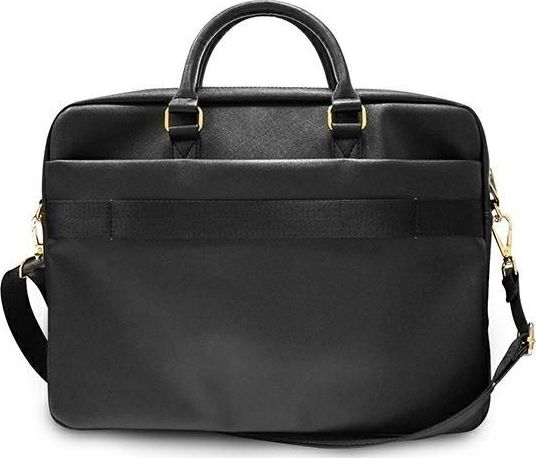 Торба за лаптоп Guess GUCB15PUSASBK, 15\", еколошка кожа, црна