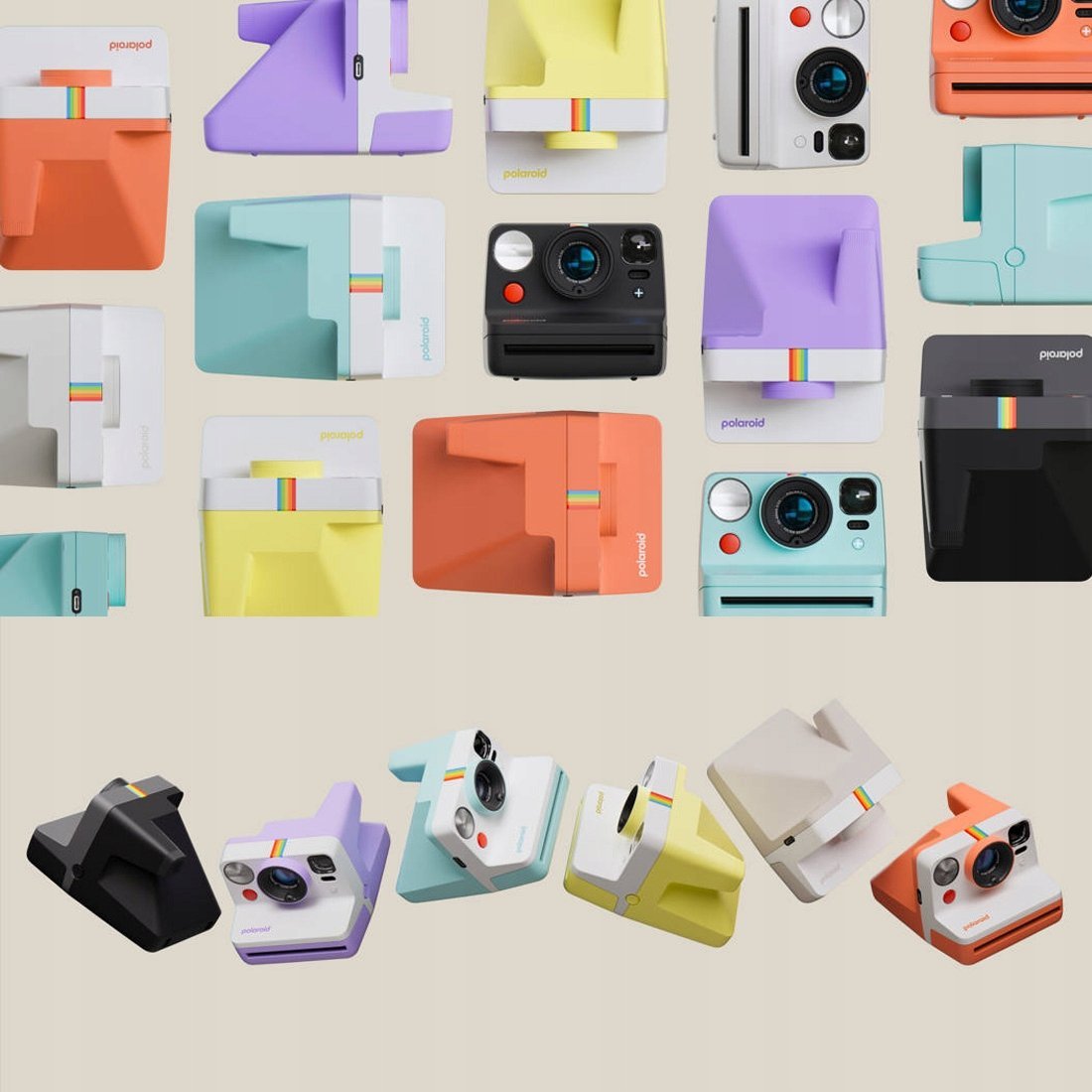 Kamerë instant Polaroid Now, analog, USB C, e zezë