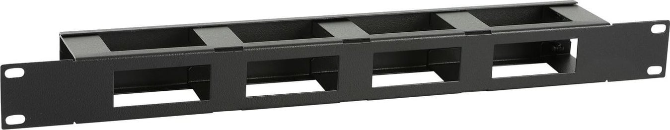 Organizues kabllosh për rack Lanview RAO410BL, 19", me kapak, i zi