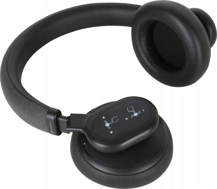 Kufje pa tela Forcell F Audio Touch Beat, ANC, mbi veshë, të zeza