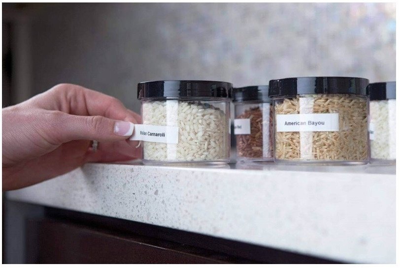 Rrip etiketues DYMO D1 43613, 6mm x 7m, tekst i zi në të bardhë