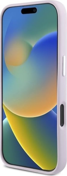 Mbështjellës telefoni DKNY DKHMP16LSMCHLP për iPhone 16 Pro 6.3", silikon liquid, MagSafe, rozë