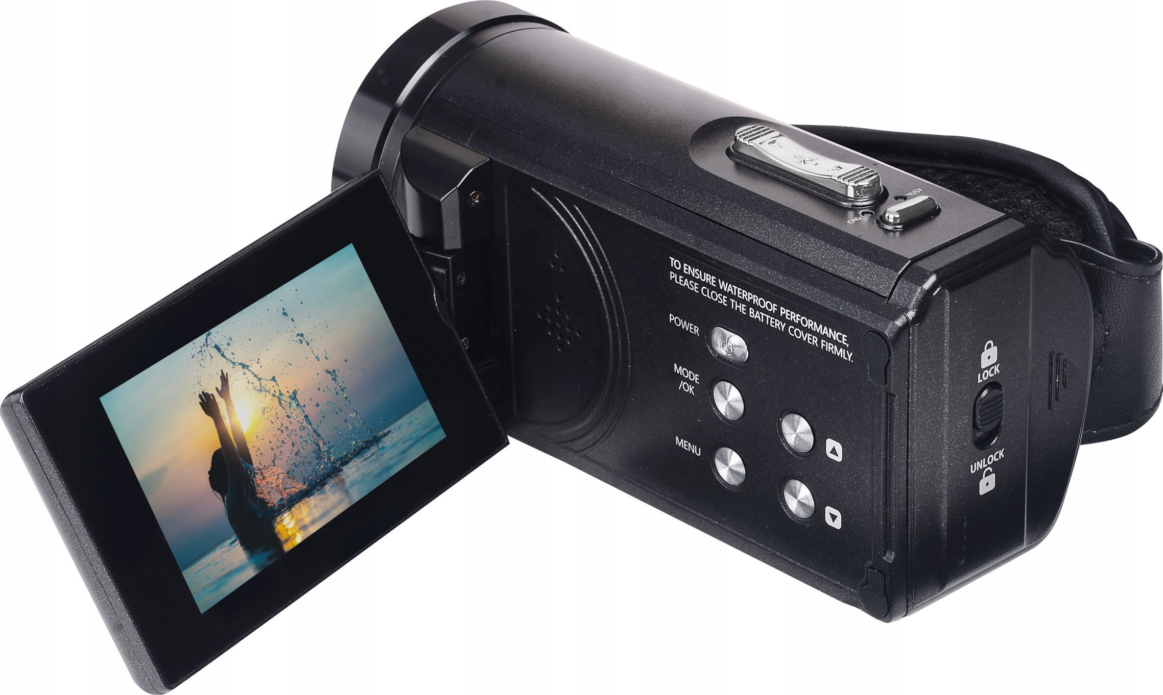 Kamerë video AgfaPhoto Realimove CC4000W, 4K, e papërshkueshme nga uji, e zezë