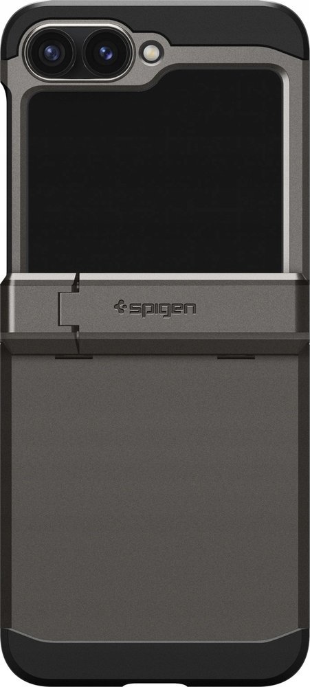 Kuti mbrojtëse Spigen Tough Armor Pro për Galaxy Z Flip 6, me mbajtëse, gunmetal