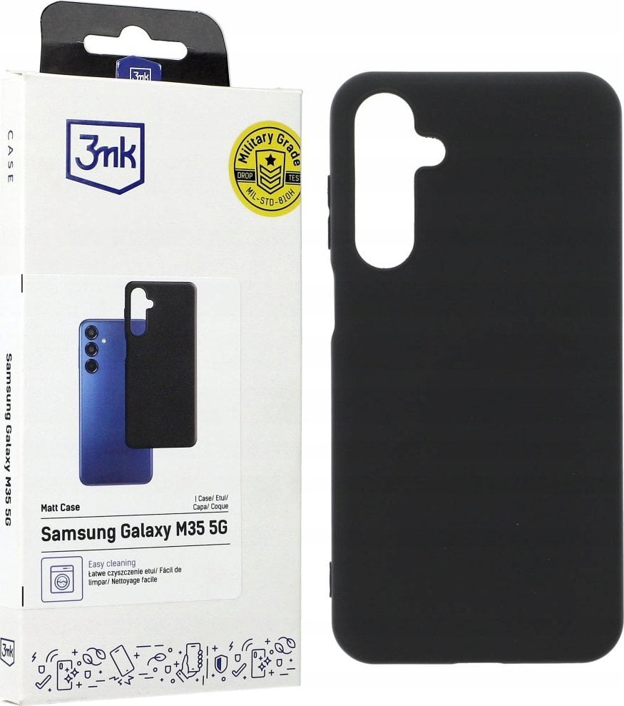 Këllëf telefoni 3MK Matt Case, Samsung Galaxy M35 5G, TPU, i zi