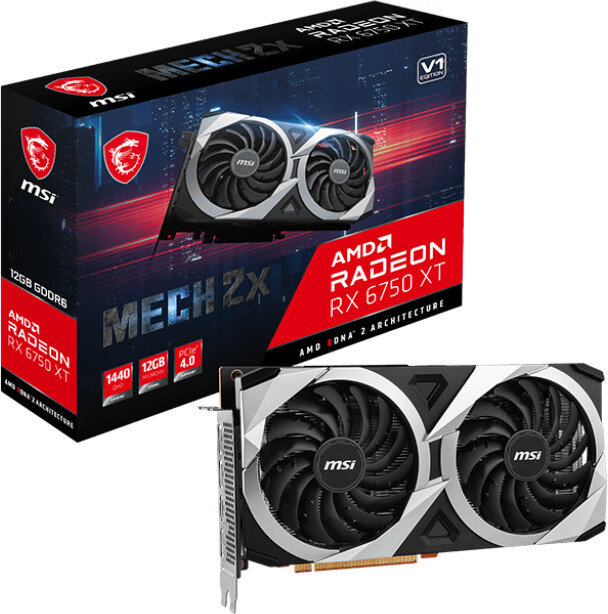 Kartelë grafike MSI Radeon RX 6750 XT Mech 2X 12GB GDDR6