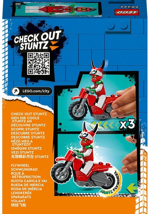 Set lodër LEGO® City 60332 Scorpion stunt bike, 15 pjesë