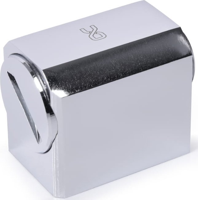 Përshtatës këndi Alphacool Low Profile ES, G1/4 rrotullues, chrome