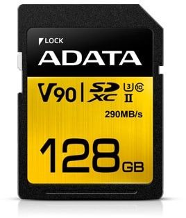 Kartelë memorie ADATA Premier One SDXC, 128GB, Class 10 UHS II U3 V90