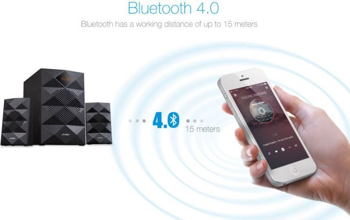 Sistem zërimi Fenda F&amp;D A180X, 42W RMS, Bluetooth, i zi