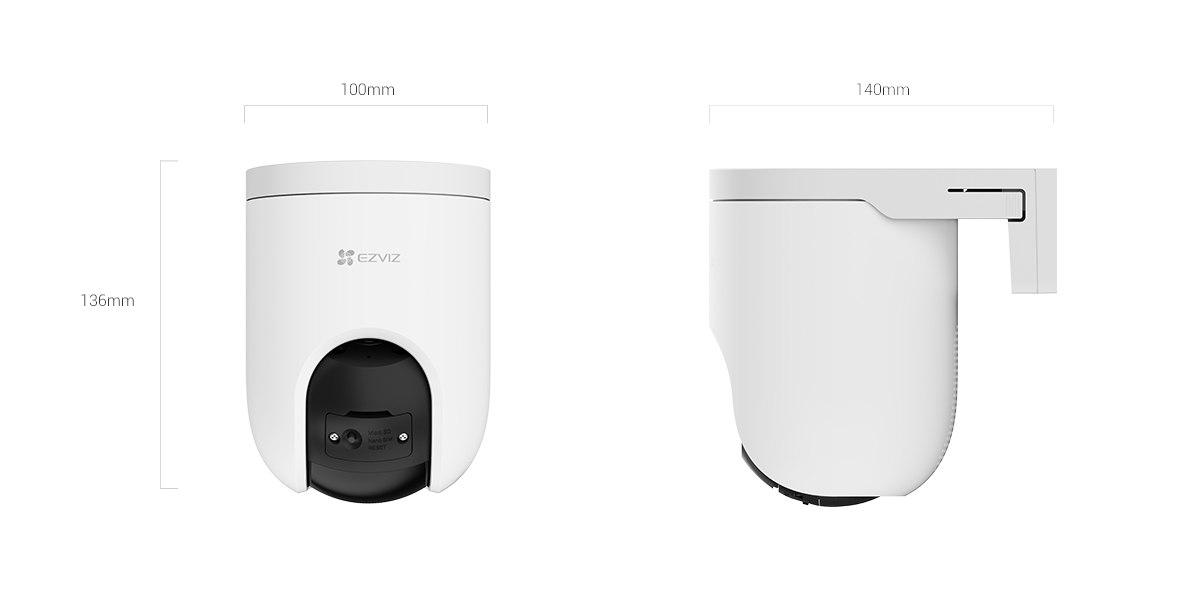 Kamerë sigurie Ezviz CS H8C R200 1J5WKFL 4mm, Wi Fi, e bardhë