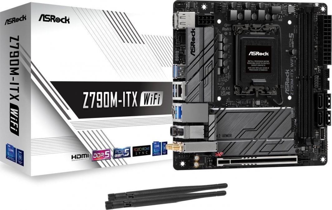 Pllakë amë ASRock Z790M-ITX WIFI, e zezë