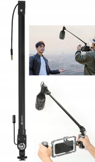 Krah teleskopik mikrofoni Ulanzi ZJ08, 1m, kabllo 3.5mm TRS, i zi