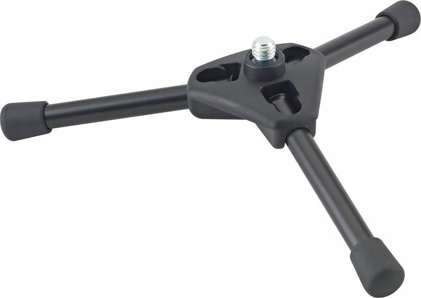 Stativ tavoline për mikrofon König & Meyer 23110-316-55, bazë plastike me këmbë palosëse, lidhje 3/8", i zi