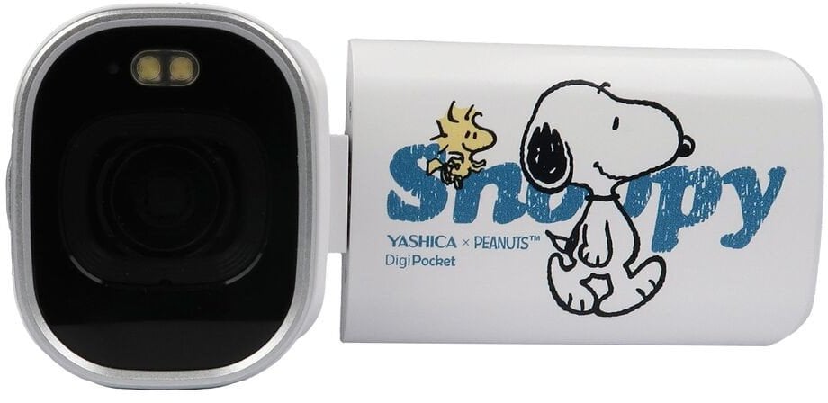 Дигитална камера Yashica X Peanuts DigiPocket Camcorder, компактна, бела
