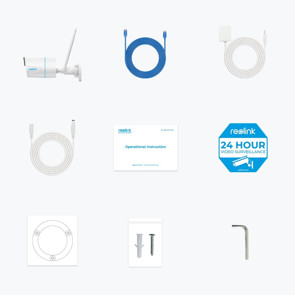 Kamerë sigurie Reolink W320, 5MP, Wi-Fi, e bardhë