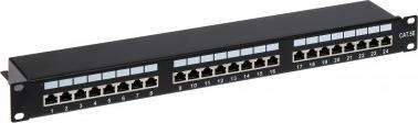Patch panel Delta PP-24 RJ45, 24 porta, Cat 5e FTP, 1U, i zi