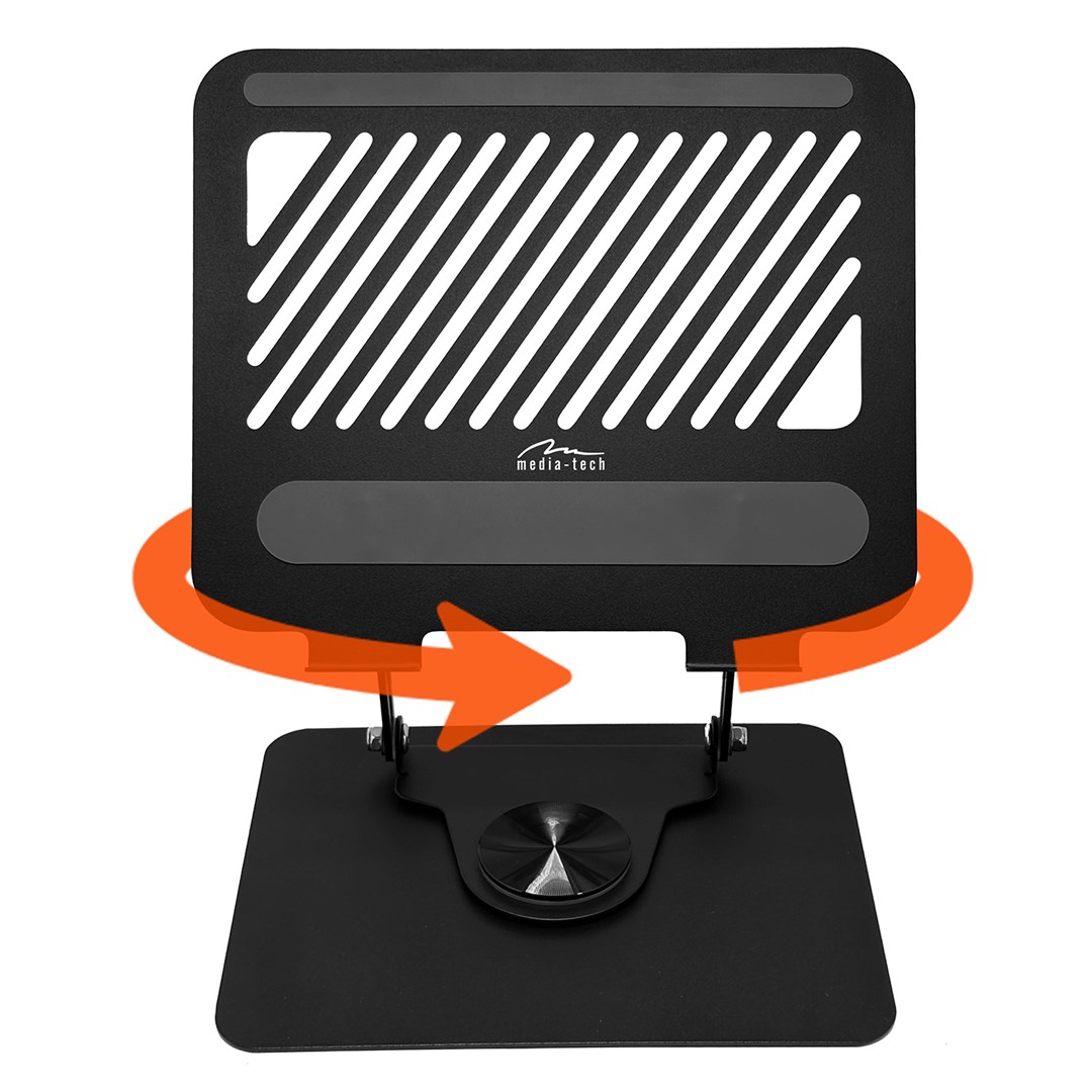 Mbajtëse rrotulluese laptopi Media-Tech MT2662, 10-17", i zi