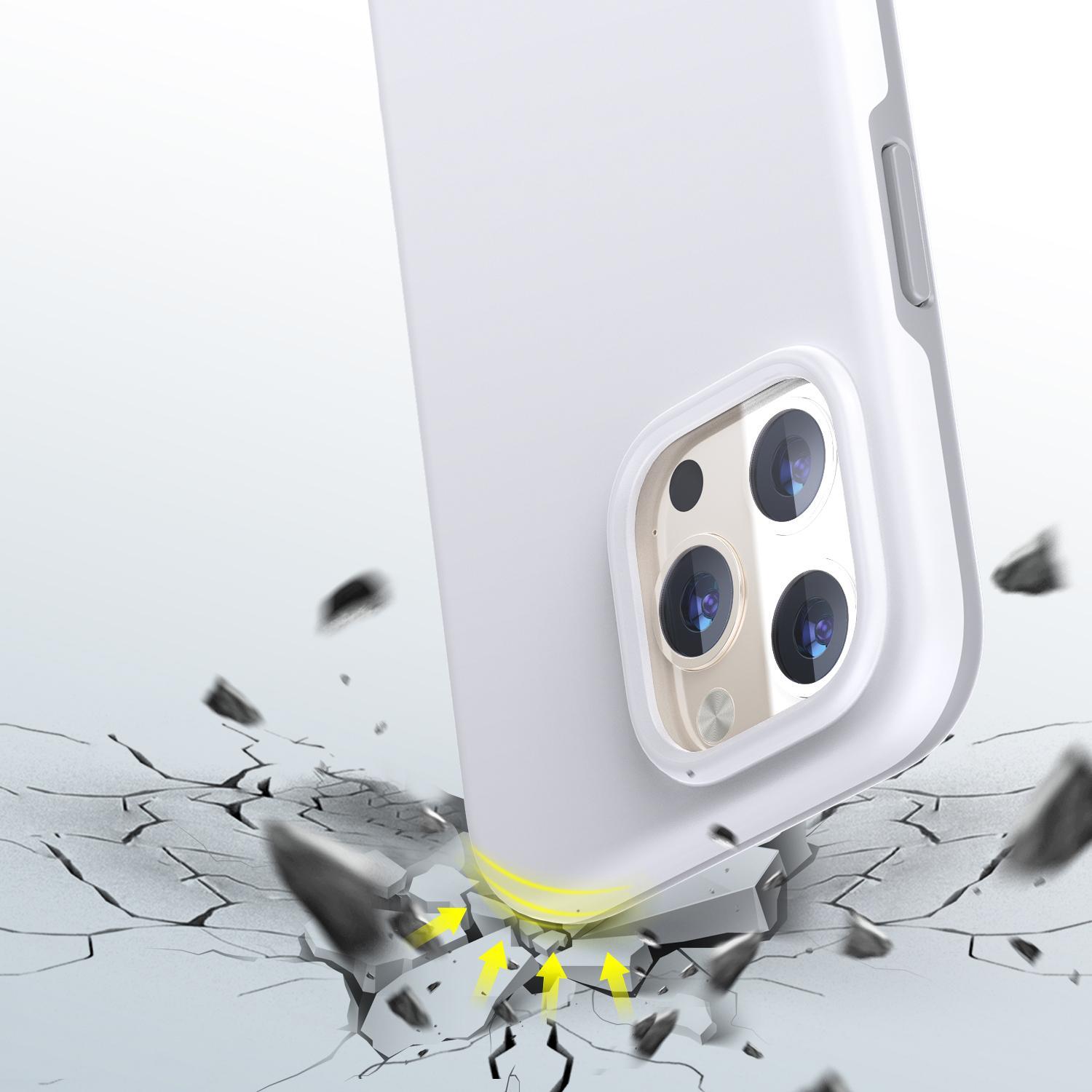 Maskë mbrojtëse Choetech MFM Anti-drop për iPhone 13 Pro, TPU PC, e bardhë