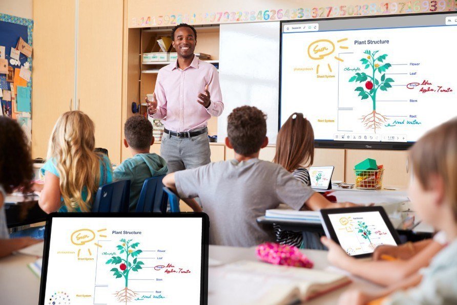 Display interaktiv Optoma 3753RK, ekran i madh, rezolucion i lartë, i zi