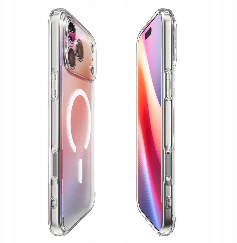 Kapak telefoni Spigen Ultra Hybrid MagSafe për iPhone 17 Pro Max, transparent, i bardhë