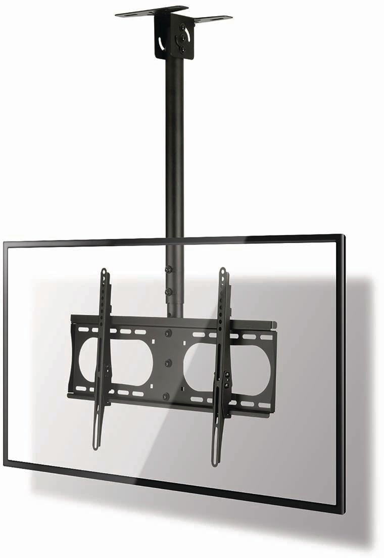 Mbajtës tavani për TV, 42"-65", lëvizje e plotë, deri 45kg, i zi