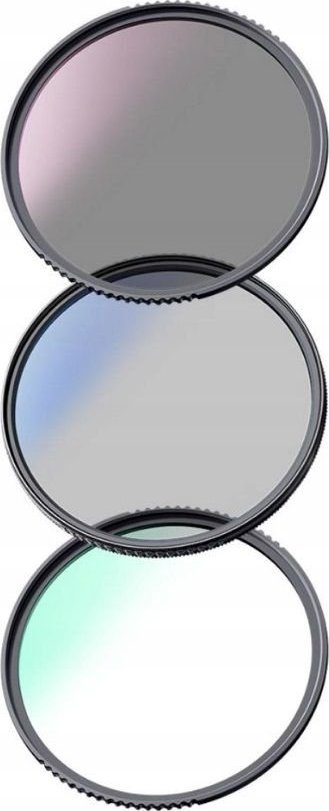 Set filtra K&F Concept Nano-K, UV CPL ND4, 67mm, me kuti mbrojtëse
