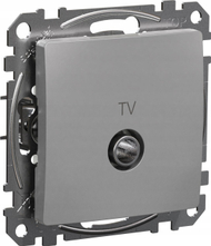 Prizë fundore TV Schneider Electric Sedna Design, 4 dB, montim i fshehtë, alumini argjendtë