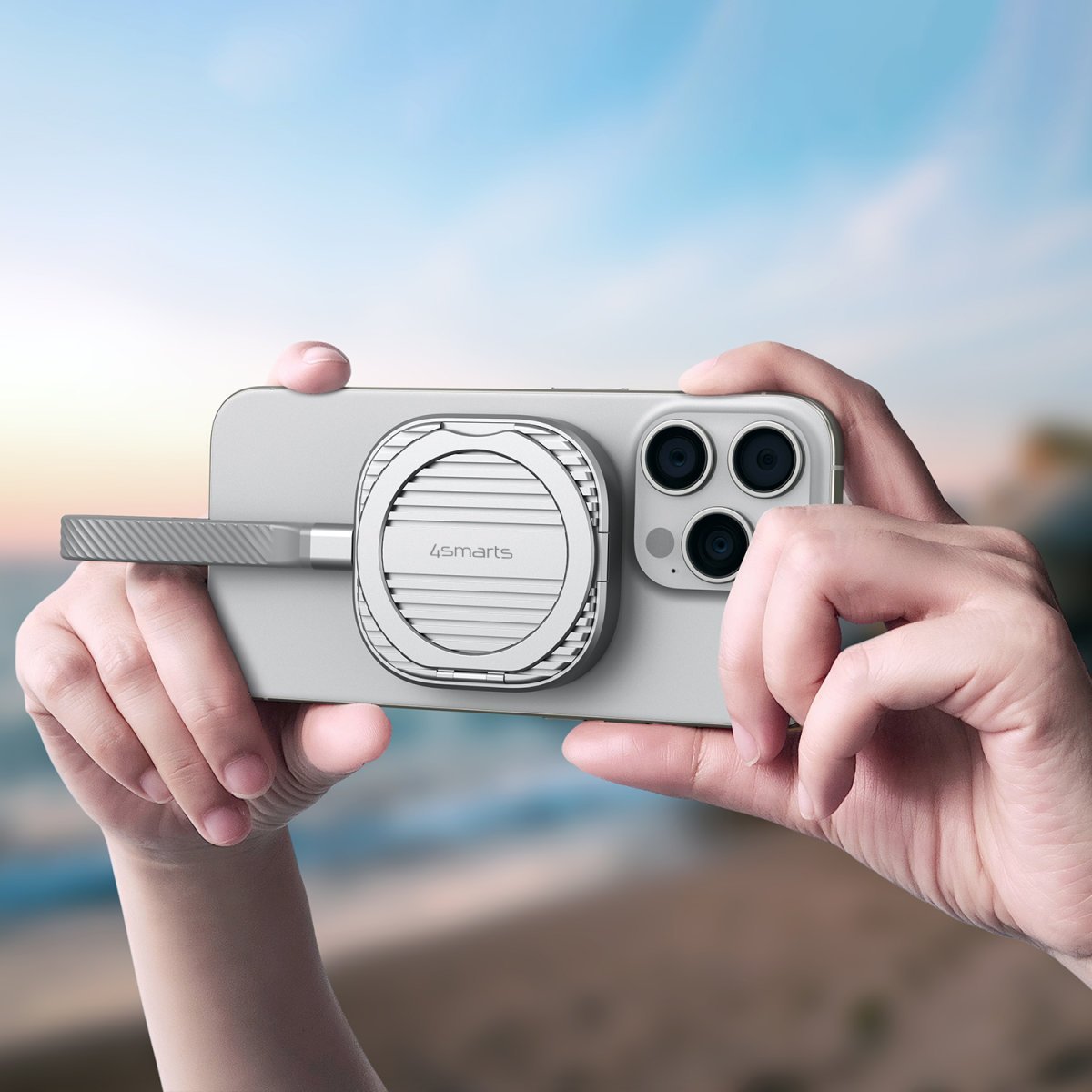 Kasetë SSD 4smarts Magnetic, deri 4TB, 3x USB C, gri