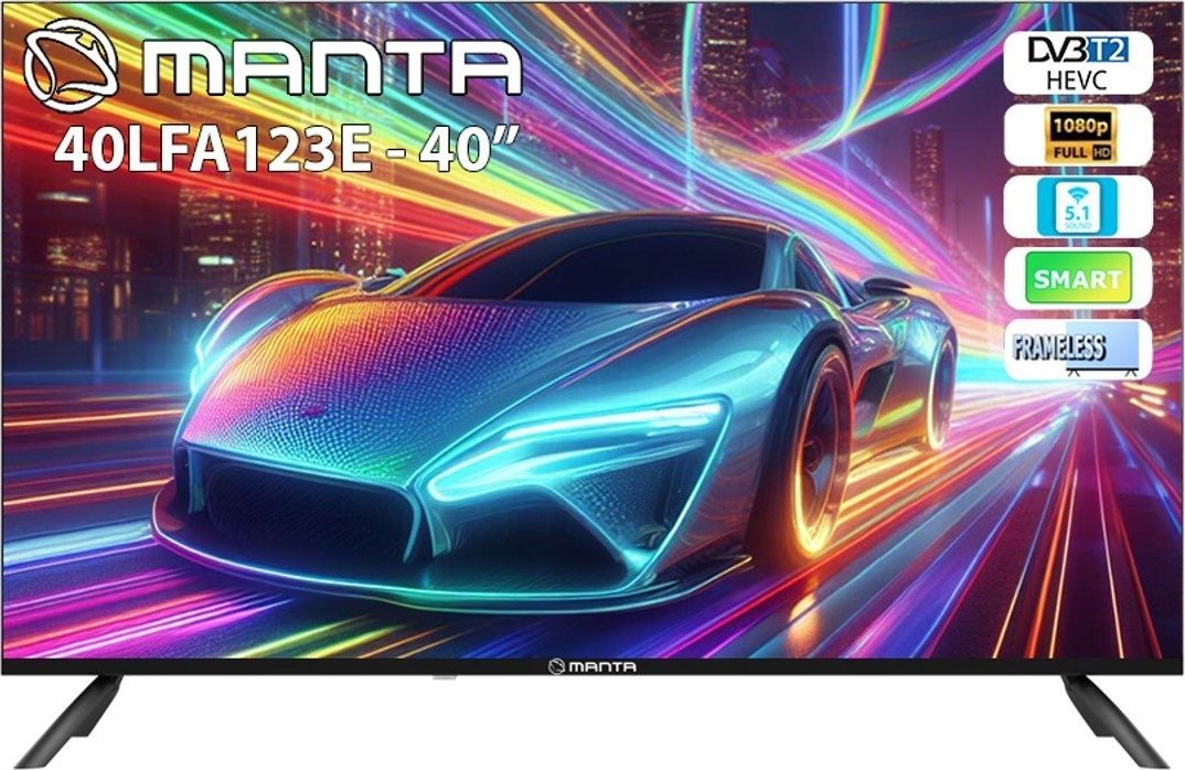 Televizor LED Manta 40LFA123E, 40", Smart, Android, HD