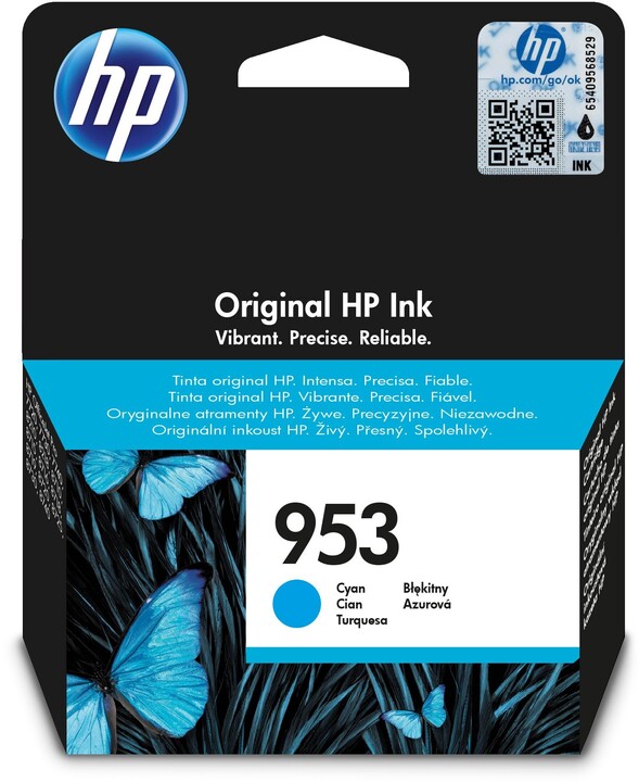 Ngjyrë e kaltër për printer HP F6U12AE 