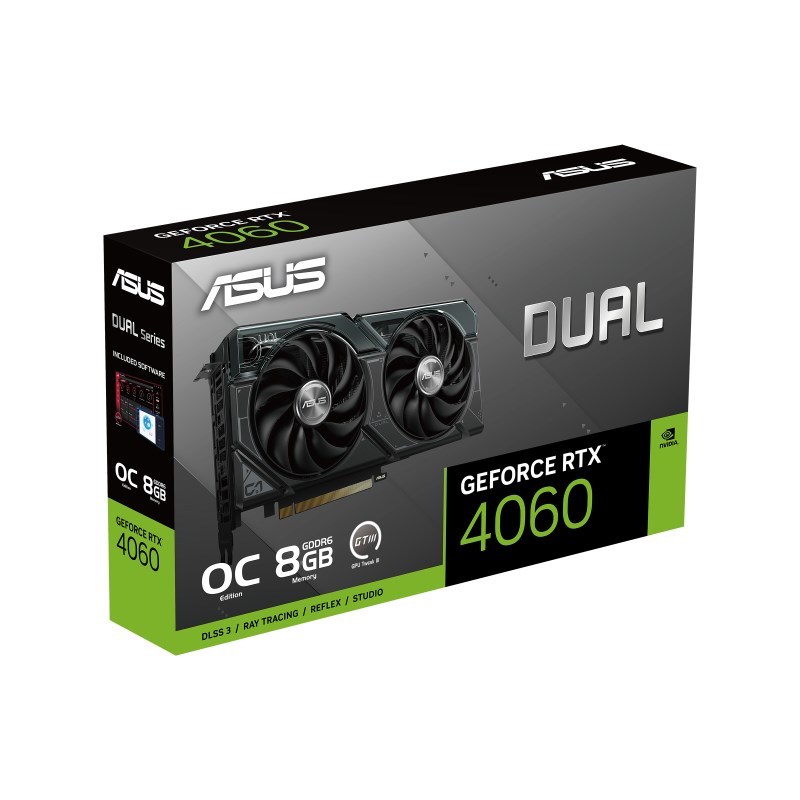 Графичка картичка ASUS Dual -RTX4060-O8G NVIDIA GeForce RTX 4060 8 GB GDDR6