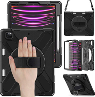 Mbështjellës tablet ESTUFF CHICAGO, për iPad Pro 13" 2024 2025, me mbrojtës ekrani, i zi