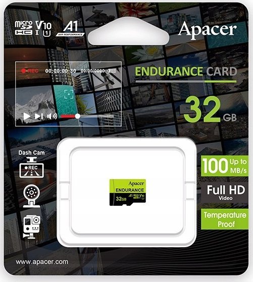 Kartë MicroSDHC Apacer UHS-I/U3 A1 V30, 32 GB, Class 10