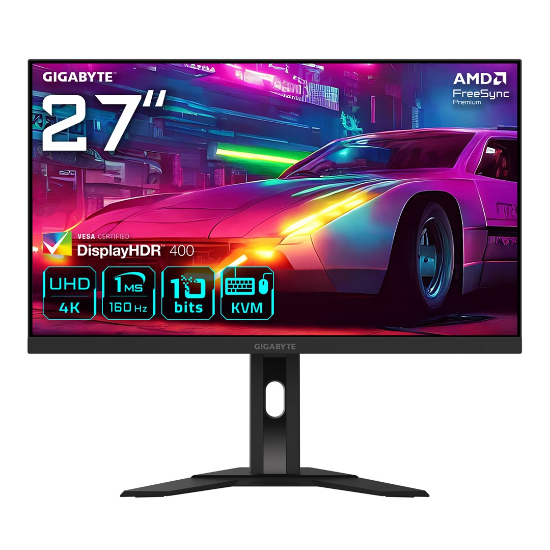 Монитор GIGABYTE M27UA, 27", 3840 × 2160 (4K UHD), 160 Hz, 1 ms MPRT, црн