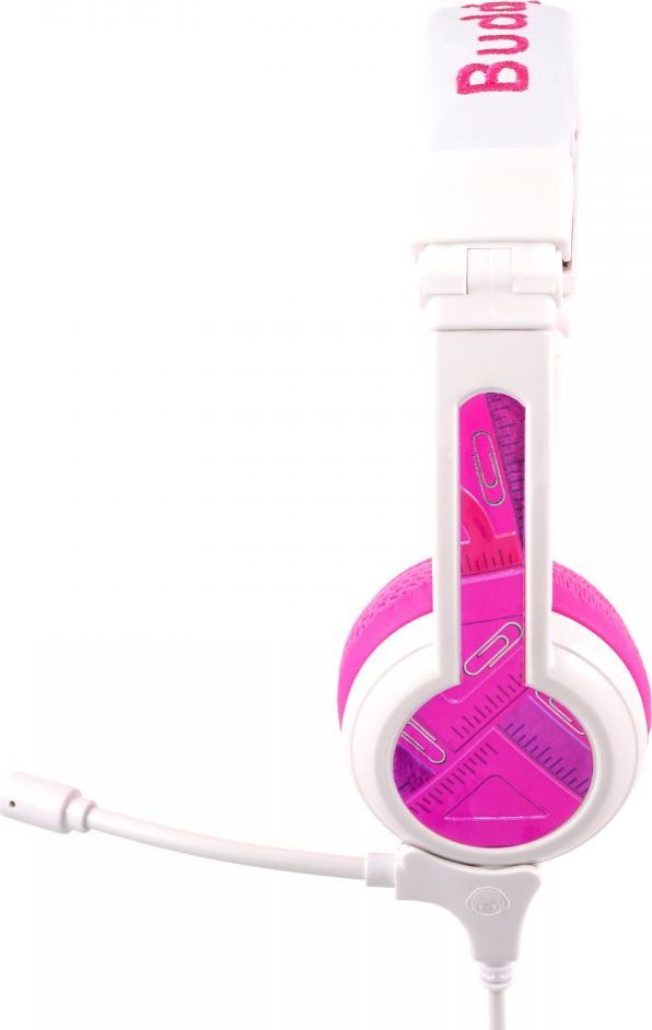 Kufje për fëmijë BuddyPhones School+, rozë