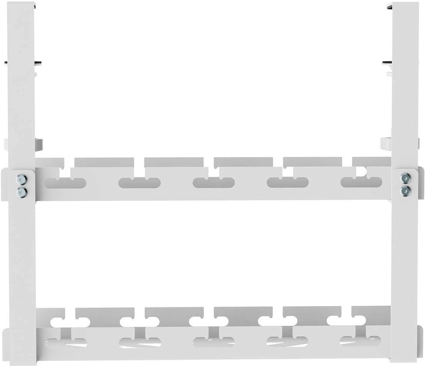 Organizues kabllosh Under-Desk Cable Strip, 2 nivele, 400mm, deri 5kg, i bardhë