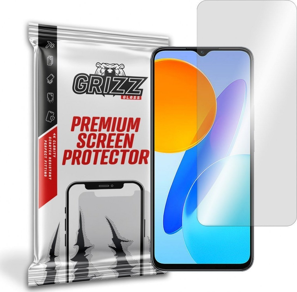 Xham mbrojtës hibrid GrizzGlass për Honor Play 30, transparencë e lartë, shtresë oleofobike